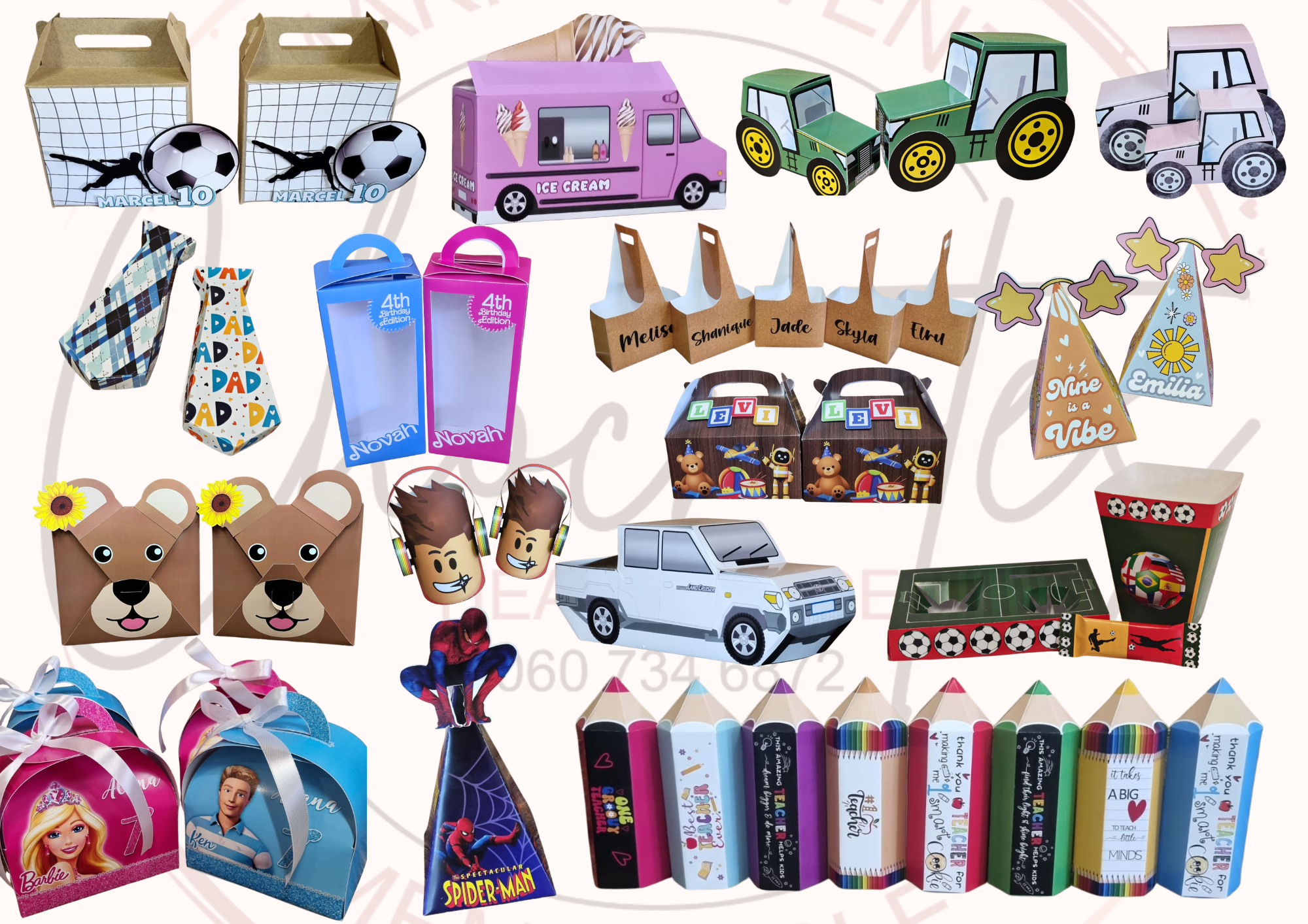Chocnotes themed events collage