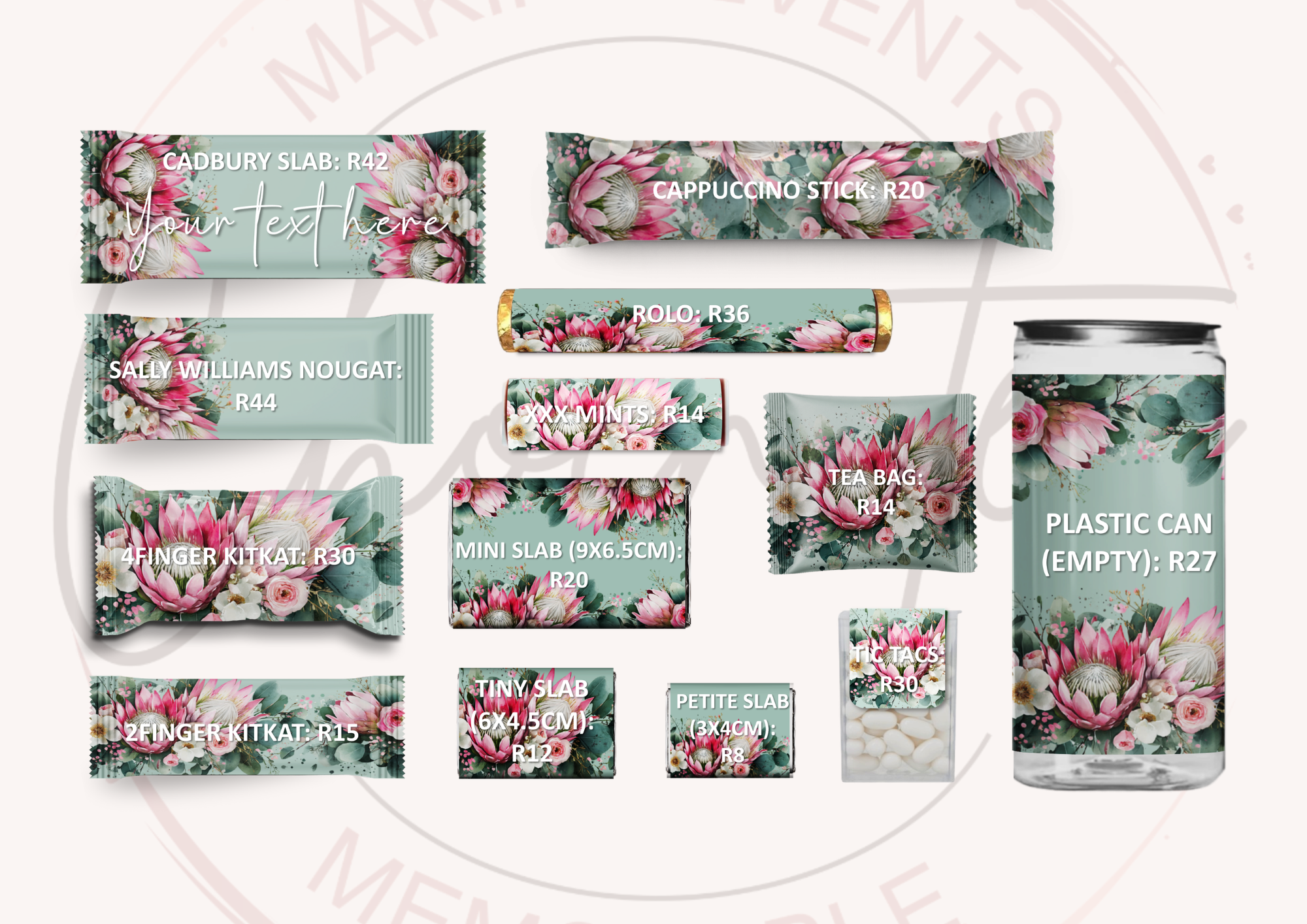 Chocnotes popular party pack options with pricing